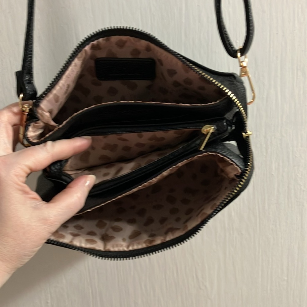 Soft Black Crossbody Bag - Picture 5 of 5